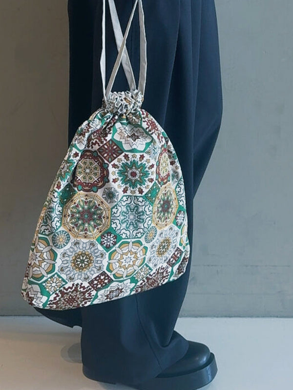 ウッドビーズバッグ