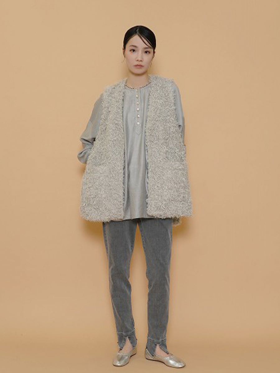 バックオーバーカーリーファーベスト – FRUNQAVAN ONLINE STORE