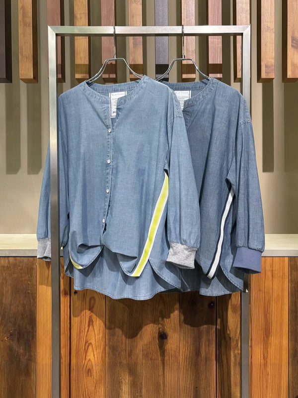 スタンドカラーシャツ