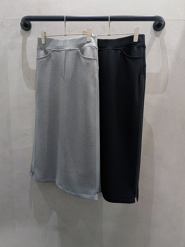 異素材サイドジップスカート