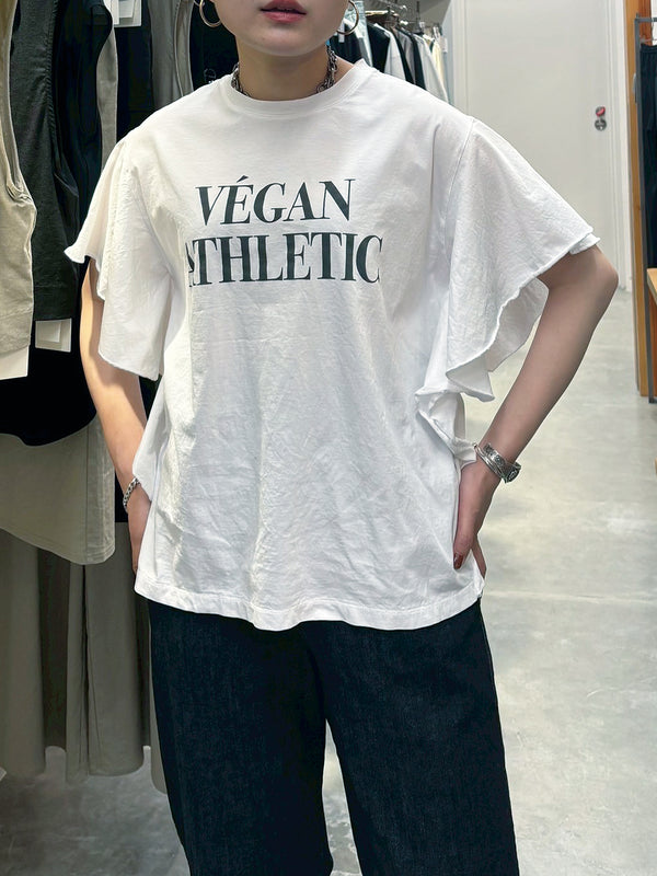 VEGAN ATHEETIC frill tee