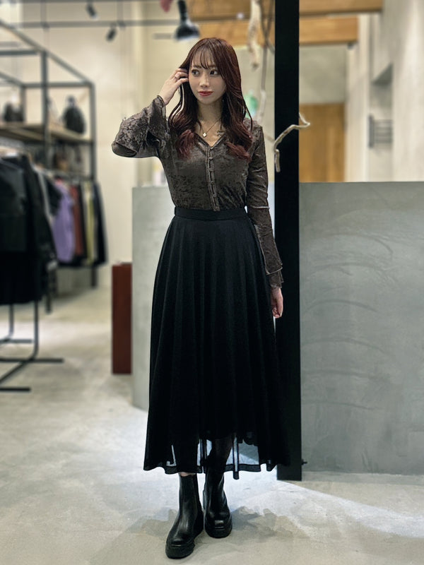 pleats voile sk