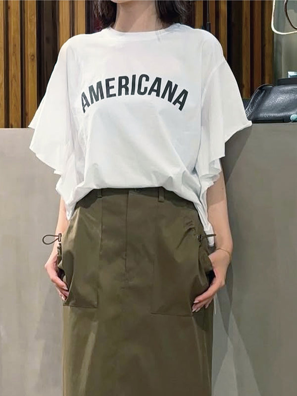 AMERICANA×MICA frill tee