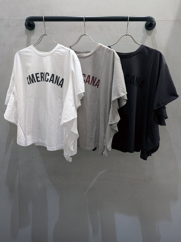 AMERICANA×MICA frill tee