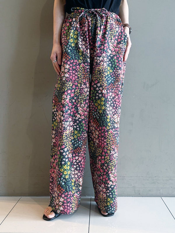 flower wide pants