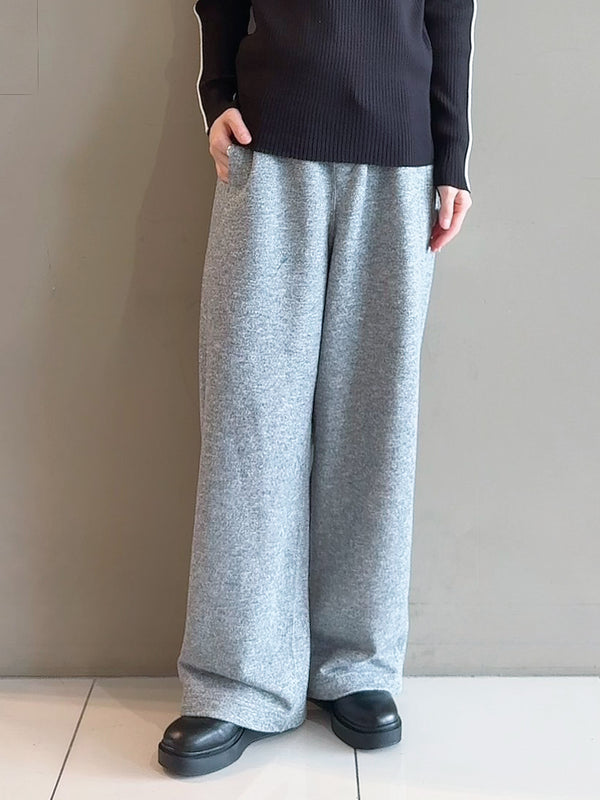 ファインミニ裏毛スウェットワイドパンツ