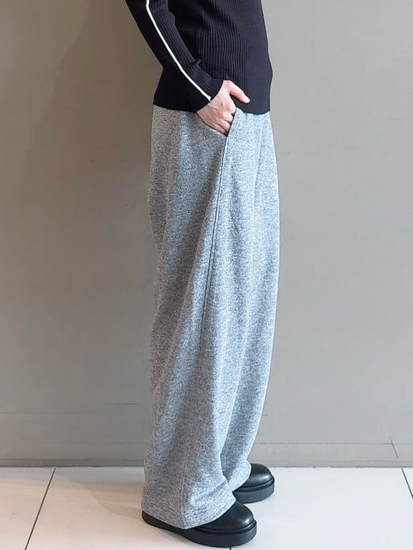ファインミニ裏毛スウェットワイドパンツ