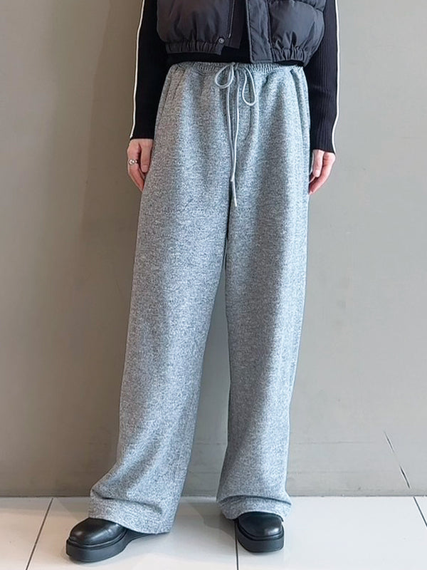 ファインミニ裏毛スウェットワイドパンツ