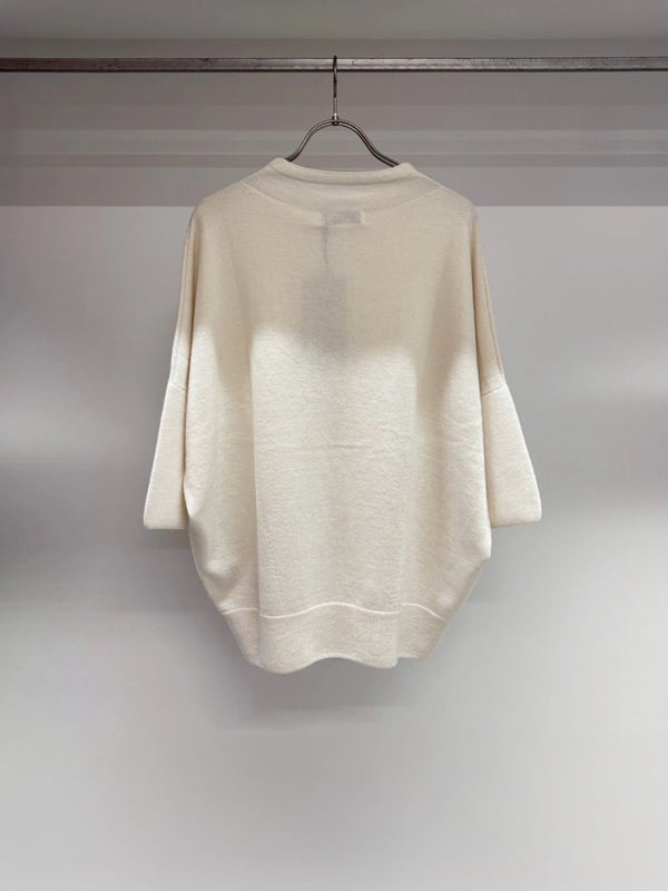 super fine merino ホールガーメント七分袖PO