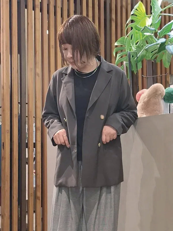 ショルダーパッドダブルブレストJK