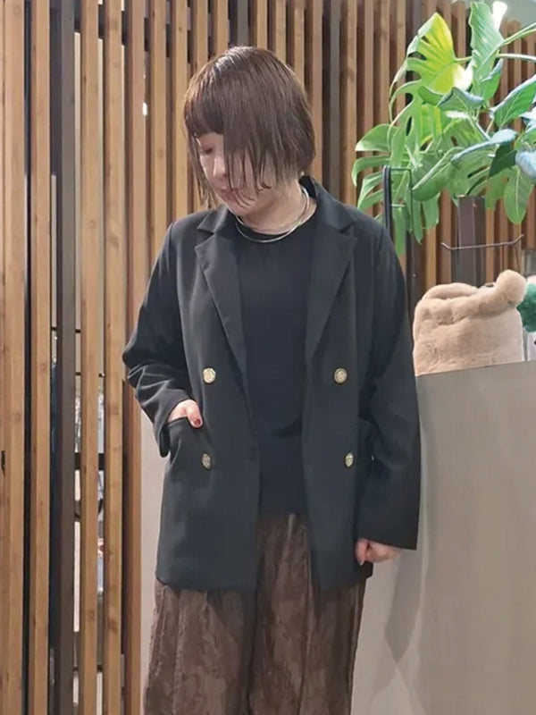 ショルダーパッドダブルブレストJK