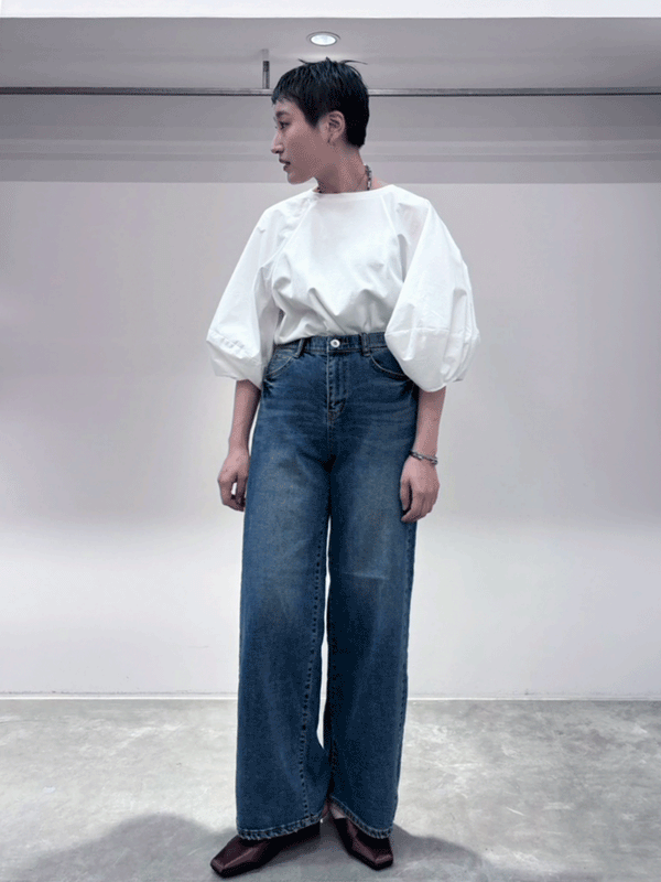 ランタンスリーブTシャツ