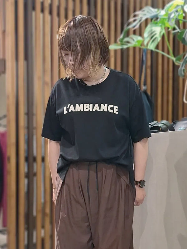 割繊サテンドッキングTEE