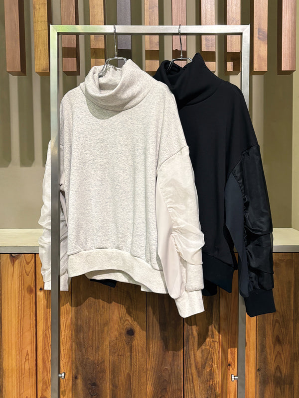 裏起毛オーガンジーアームP/O