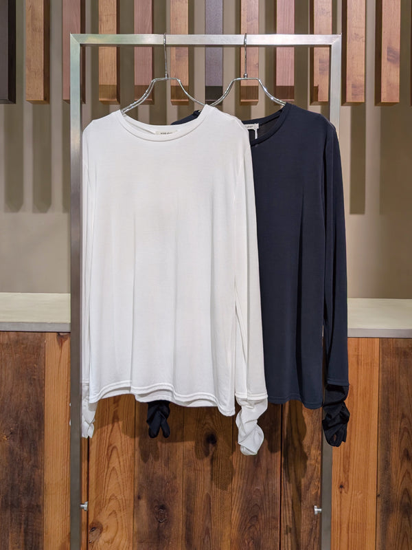 シアーシフォンドッキングカットソー