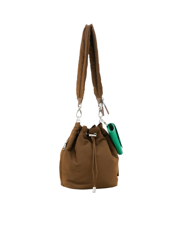 PL GATHER STRAP HANDBAG