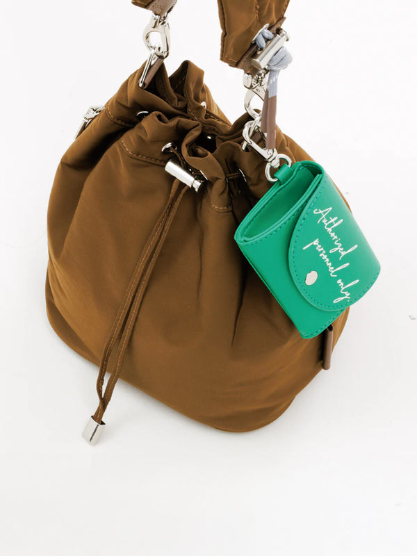 PL GATHER STRAP HANDBAG