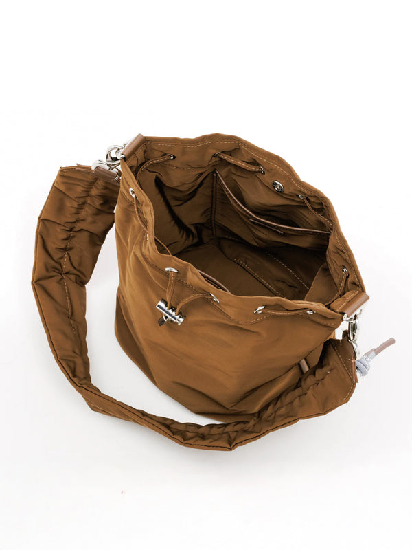 PL GATHER STRAP HANDBAG