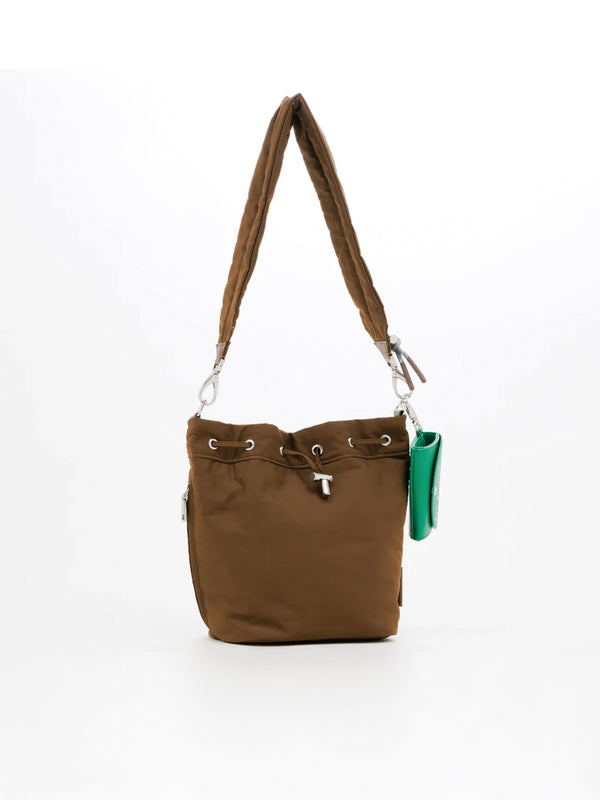 PL GATHER STRAP HANDBAG