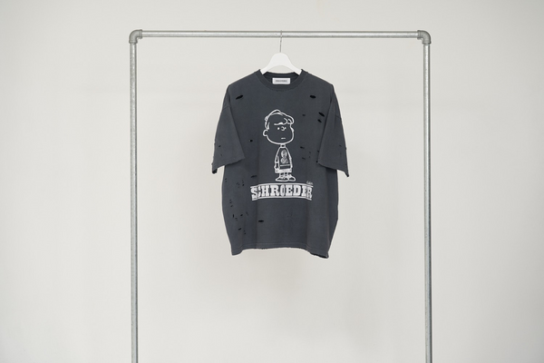 PEANUTSxDISCOVERED DAMAGE PIGMENT DYED TEE