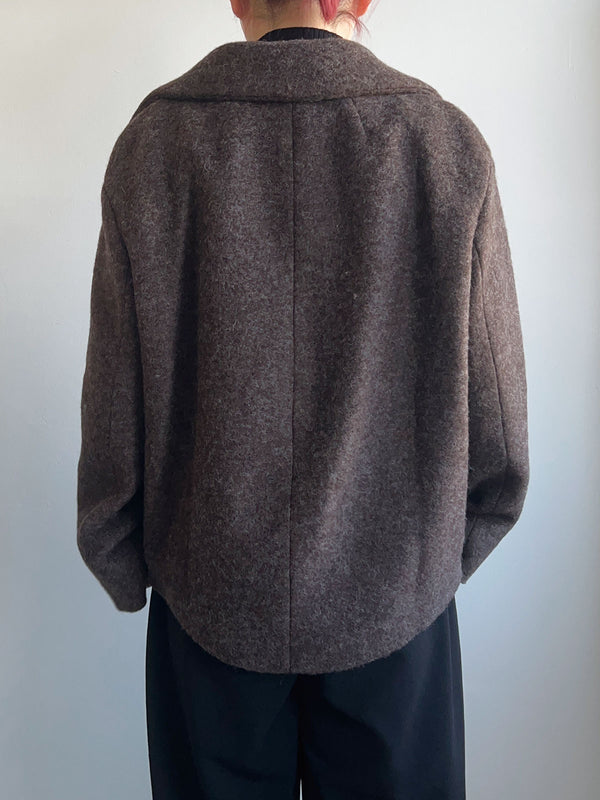 sliver knit short coat