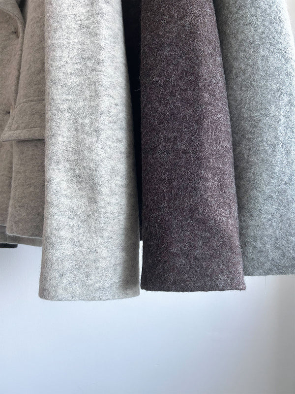 sliver knit short coat