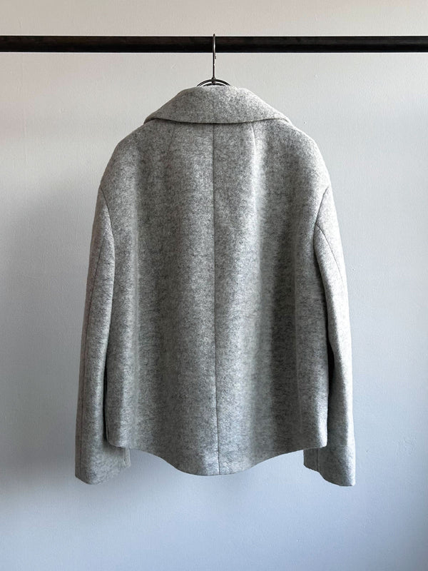 sliver knit short coat