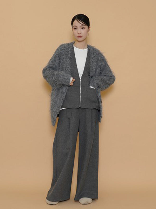 ロングシャギーカーデ