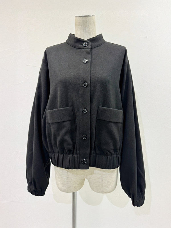 ワイドスリーブウーリーショートブルゾン