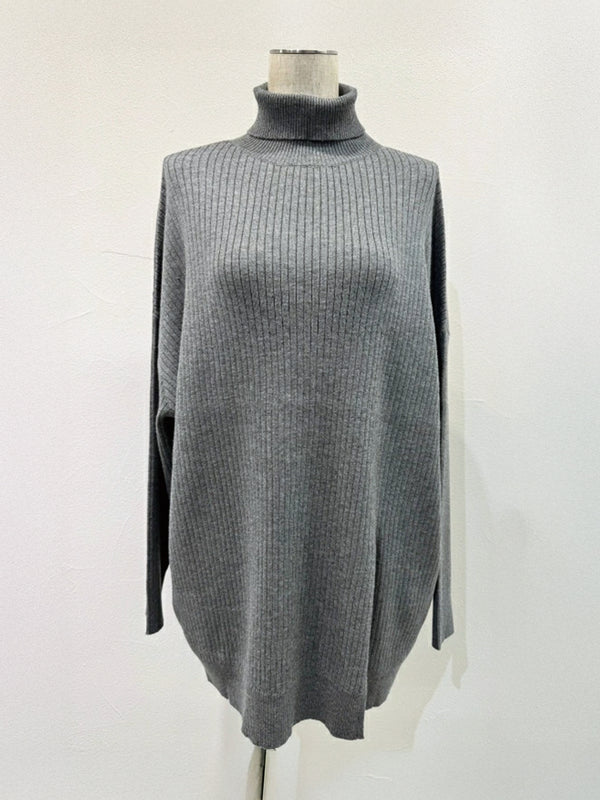 アシメスリットオーバータートル