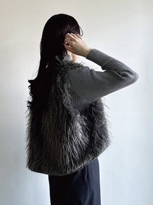 MIXファーZIPベスト