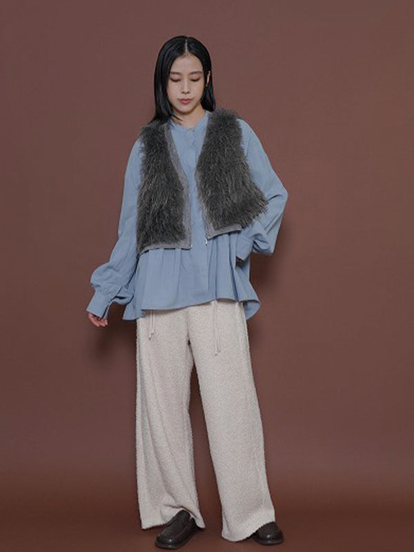 MIXファーZIPベスト