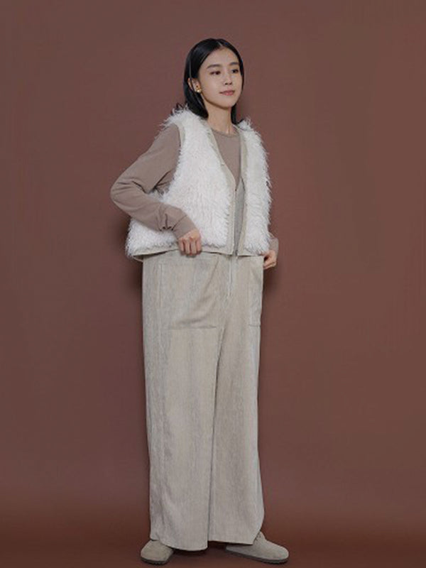 MIXファーZIPベスト