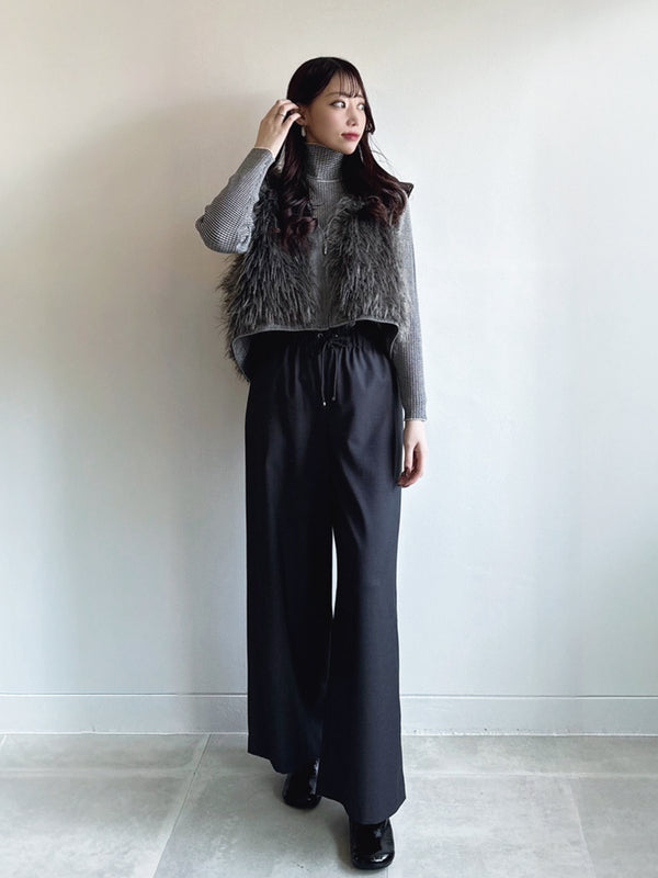 MIXファーZIPベスト