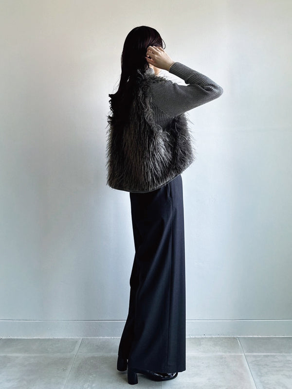 MIXファーZIPベスト