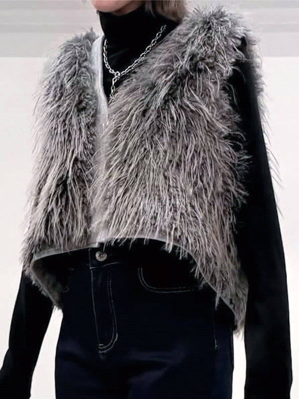 MIXファーZIPベスト