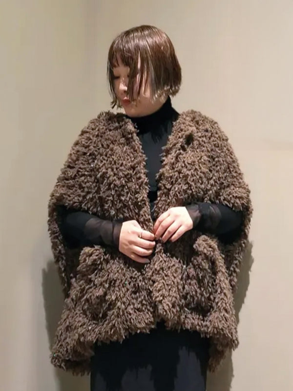 ラメシャギーポンチョ