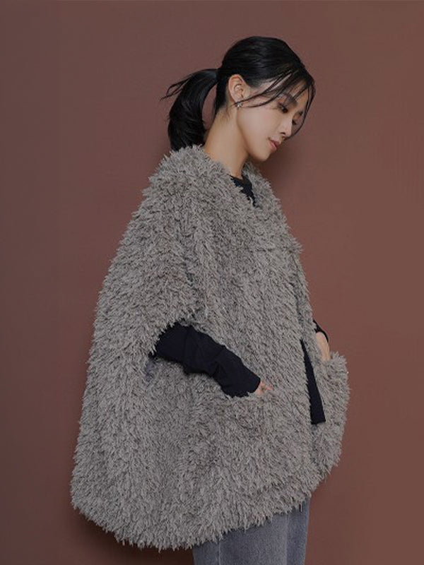 ラメシャギーポンチョ