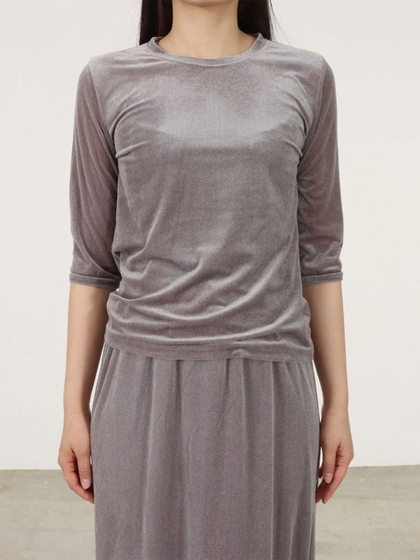 Soft Sheer Velour Top