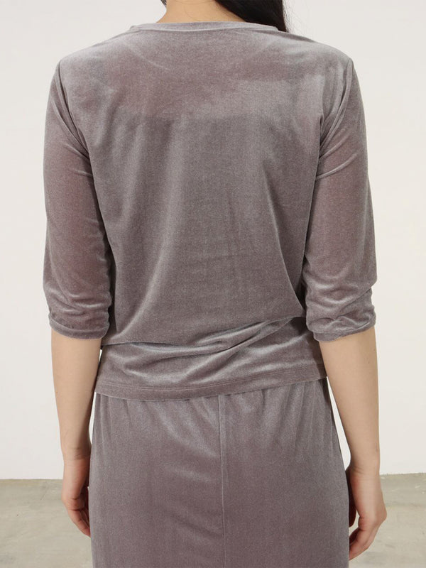 Soft Sheer Velour Top