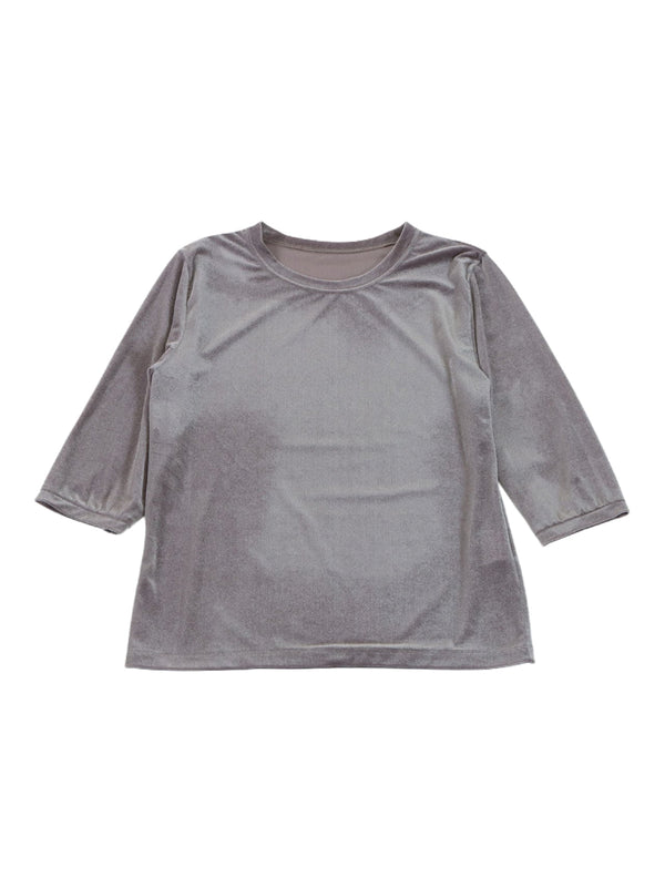Soft Sheer Velour Top
