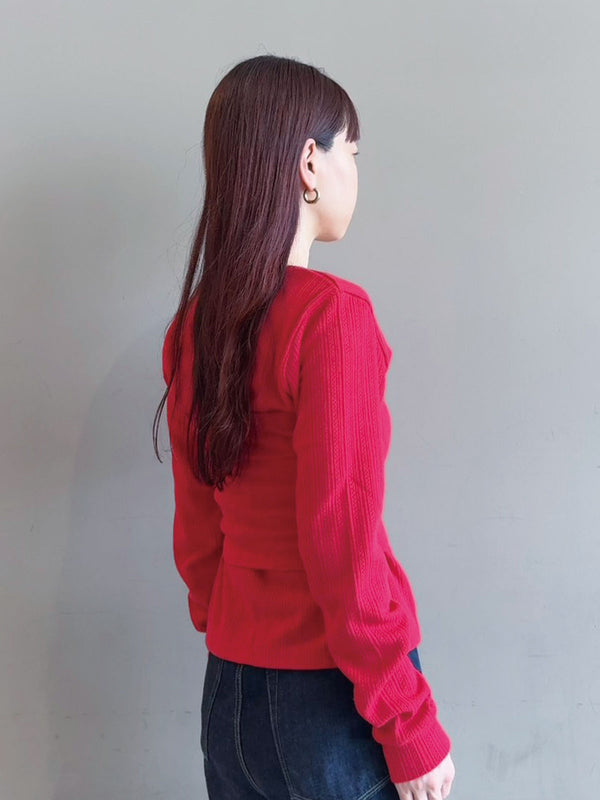 Openwork Knit-Sew Combi