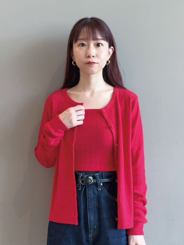 Openwork Knit-Sew Combi
