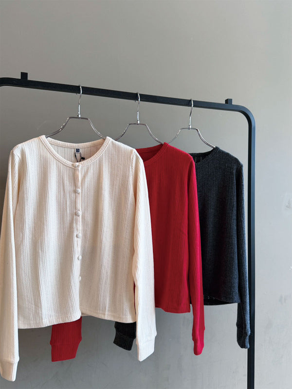 Openwork Knit-Sew Combi