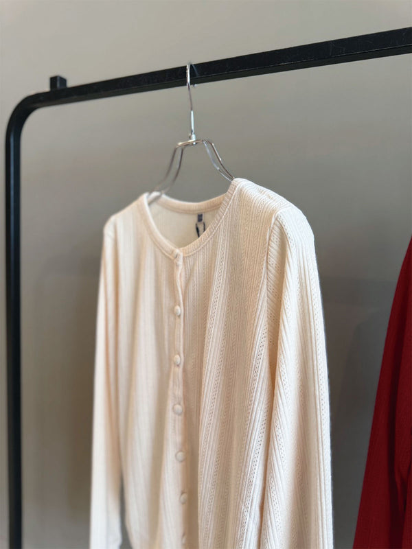 Openwork Knit-Sew Combi
