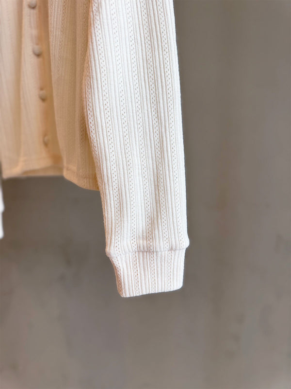 Openwork Knit-Sew Combi
