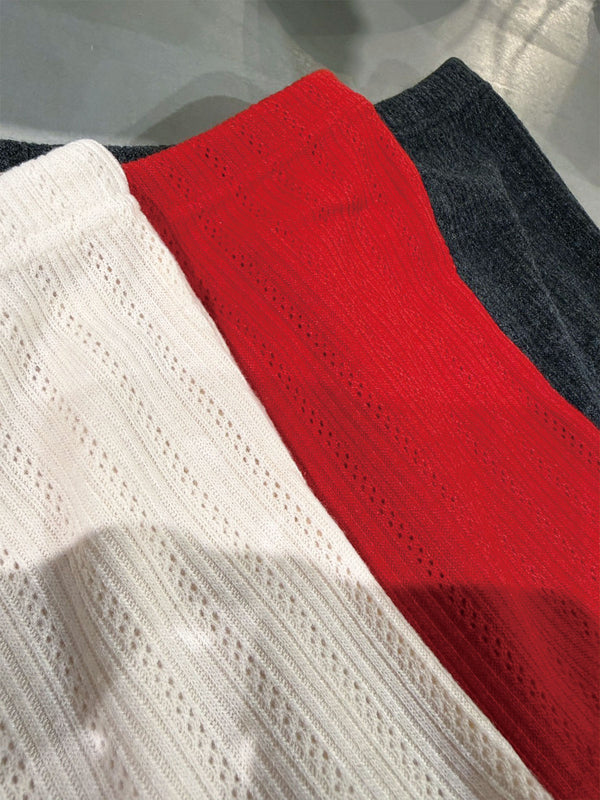 Openwork Knit-Sew Combi
