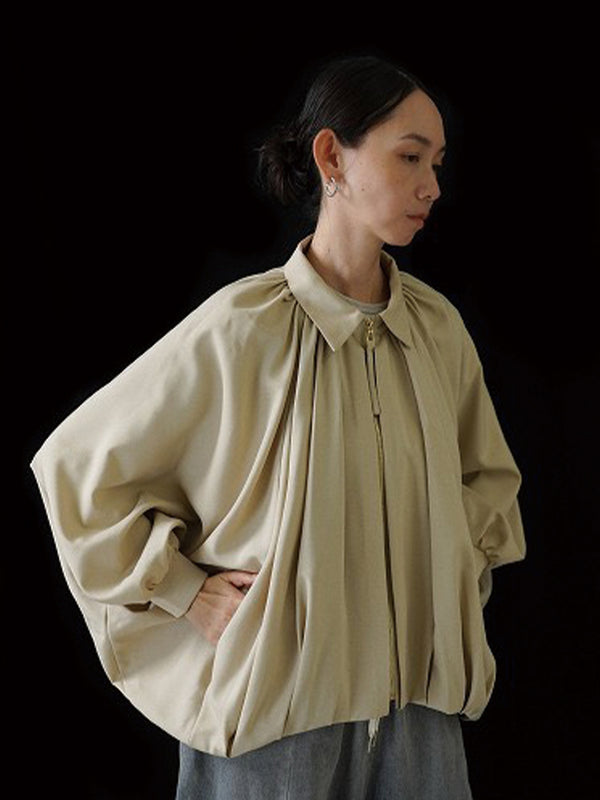 ラウンドギャザードルマンブルゾン