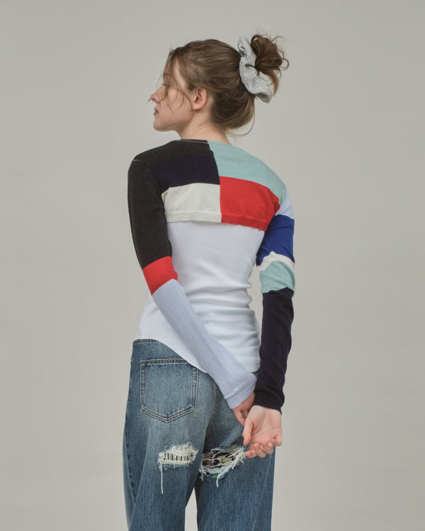 Patchwork Knit Top