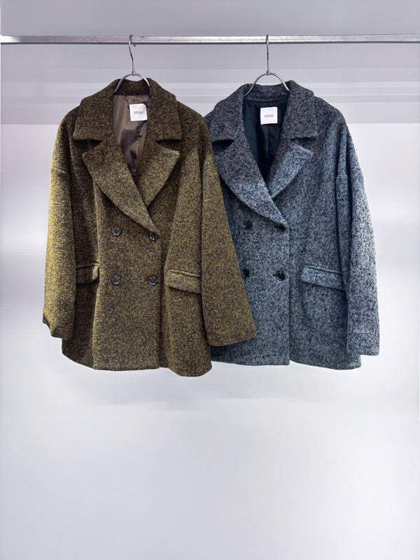 ツイルライクウールコート